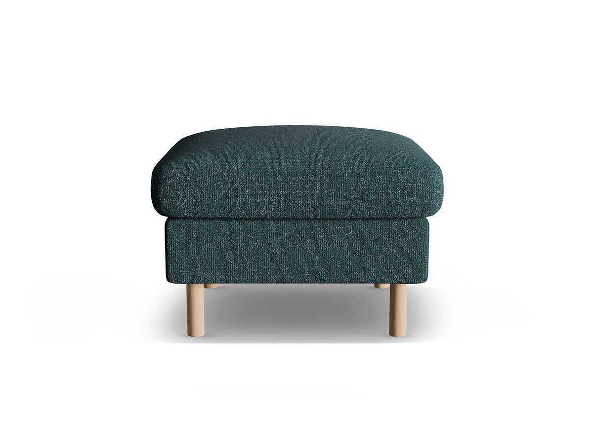 Micadoni Aliya dizajnový ottoman - Zelenomodrá