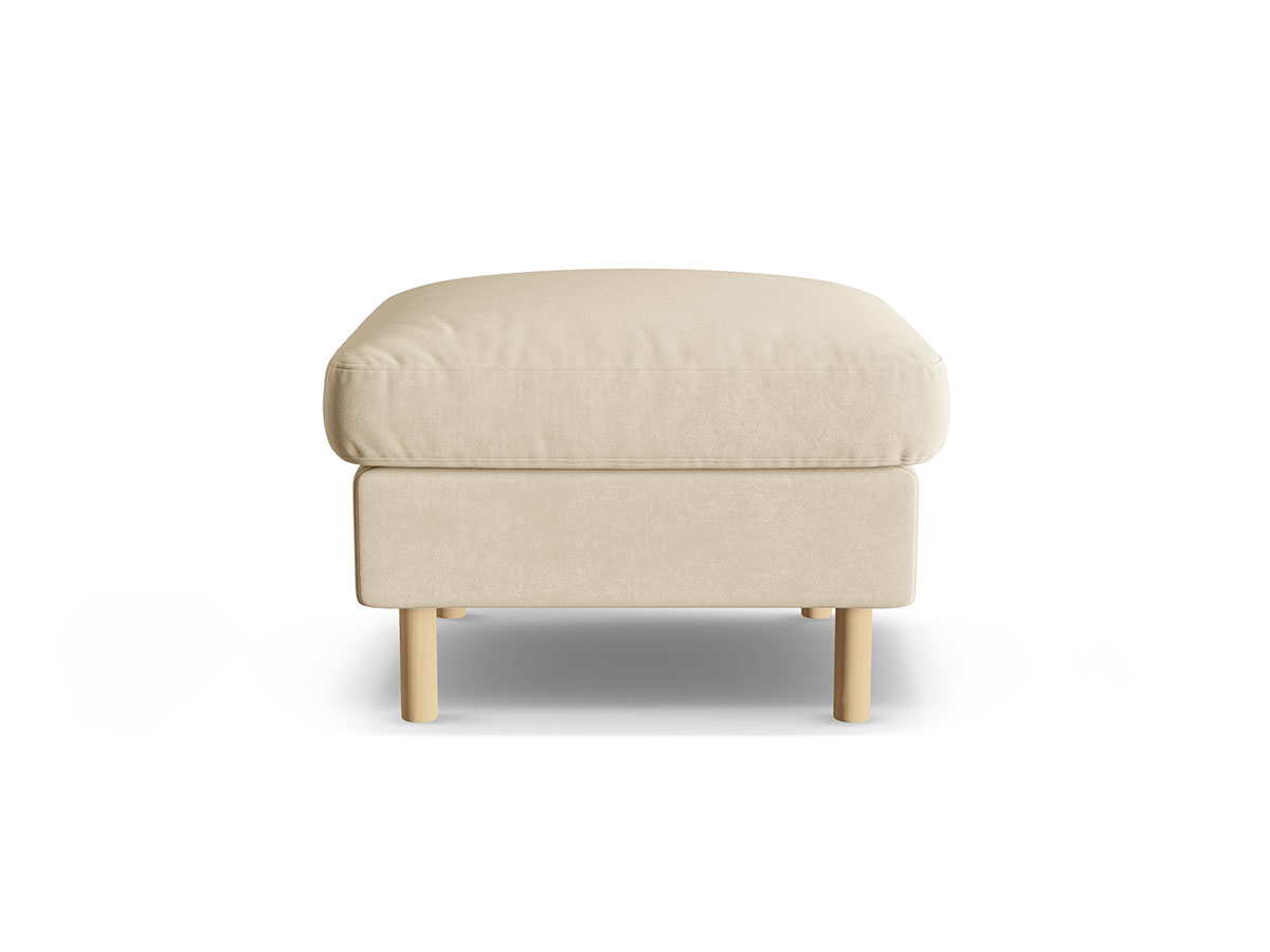 Micadoni Aliya dizajnový ottoman - Béžová, Zamat
