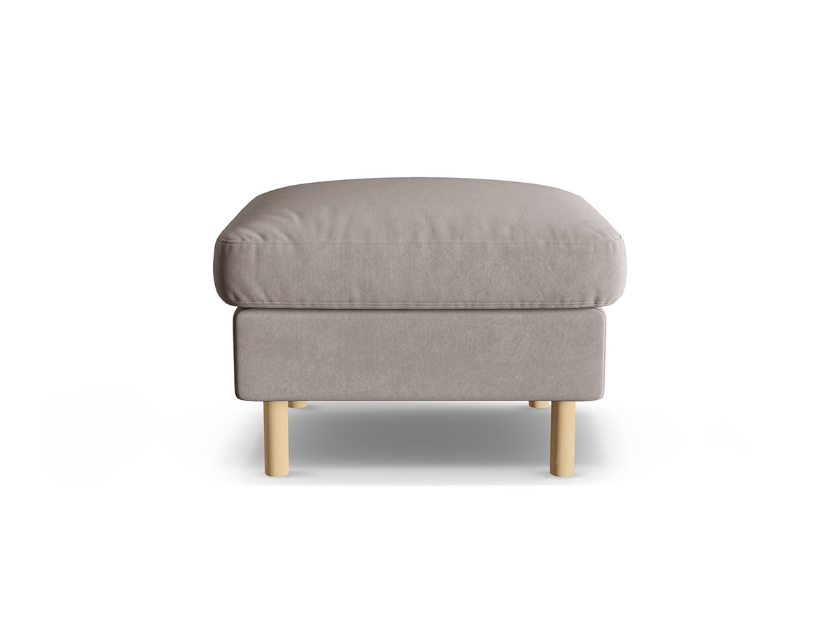 Micadoni Aliya dizajnový ottoman - Sivá, Zamat