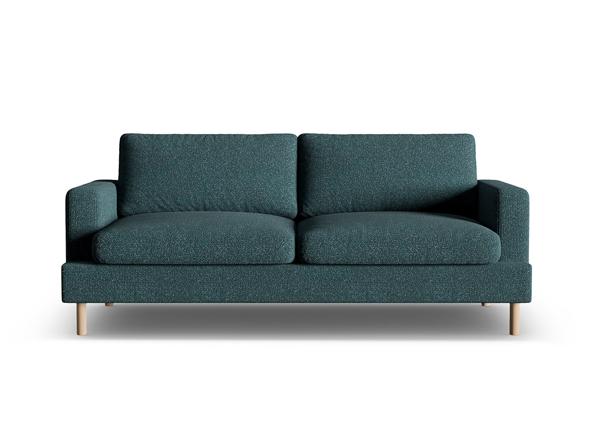 Micadoni Aliya moderná pohovka - Zelenomodrá, Trojsedačka, 216 cm