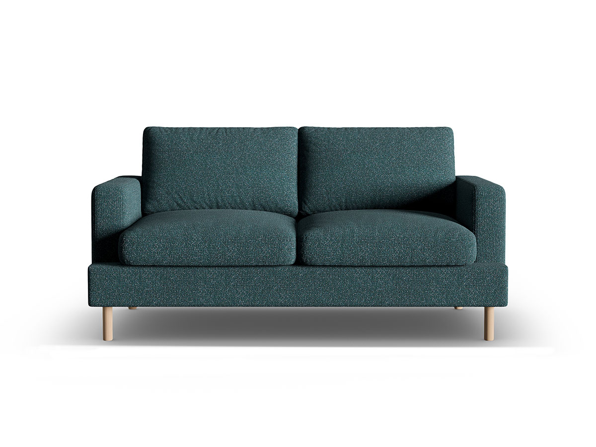 Micadoni Aliya moderná pohovka - Zelenomodrá, Dvojsedačka, 167 cm