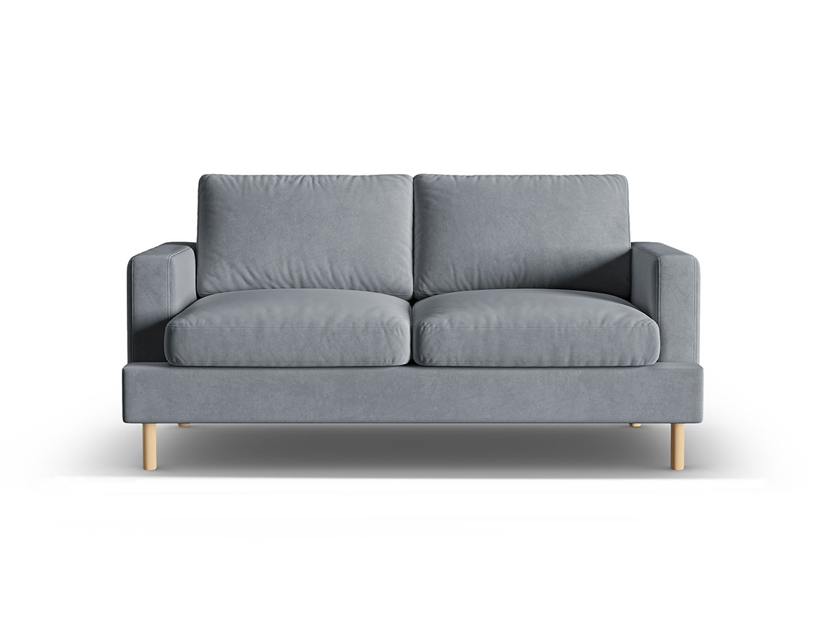 Micadoni Aliya moderná pohovka - Tmavosivá, Dvojsedačka, Zamat, 167 cm