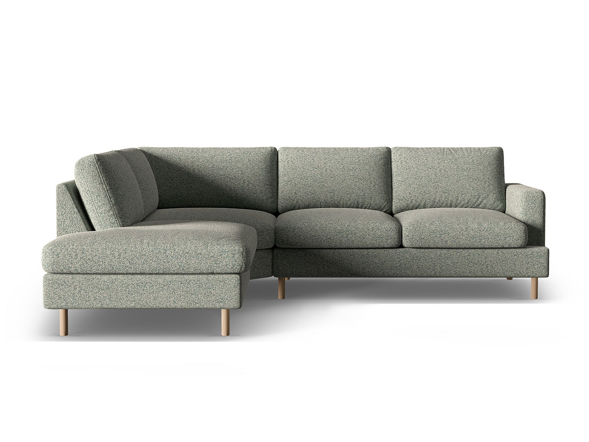 Micadoni Aliya rohová sedačka - Zelená, Pravá, 255 cm