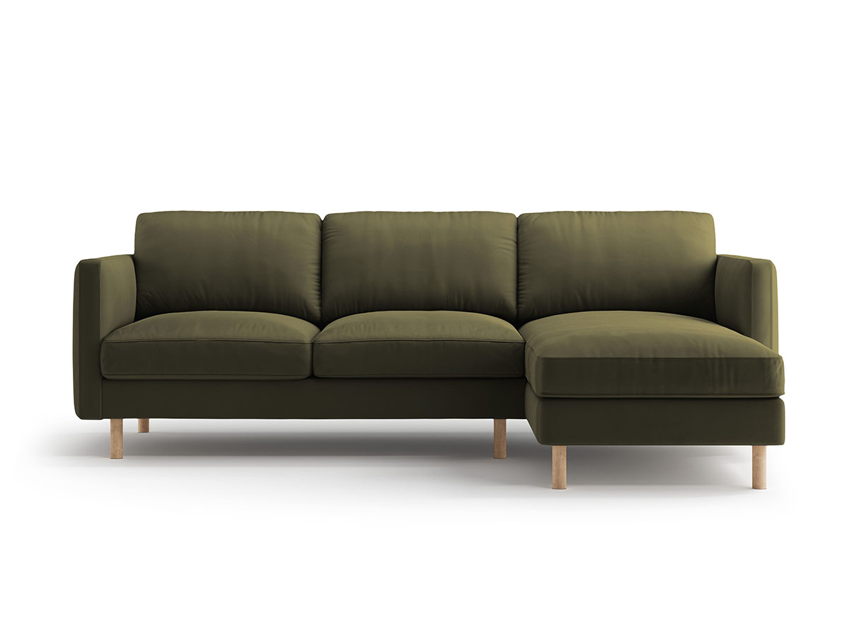 Micadoni Eden dizajnová sedačka - Zelená, Pravá, Zamat, 250 cm