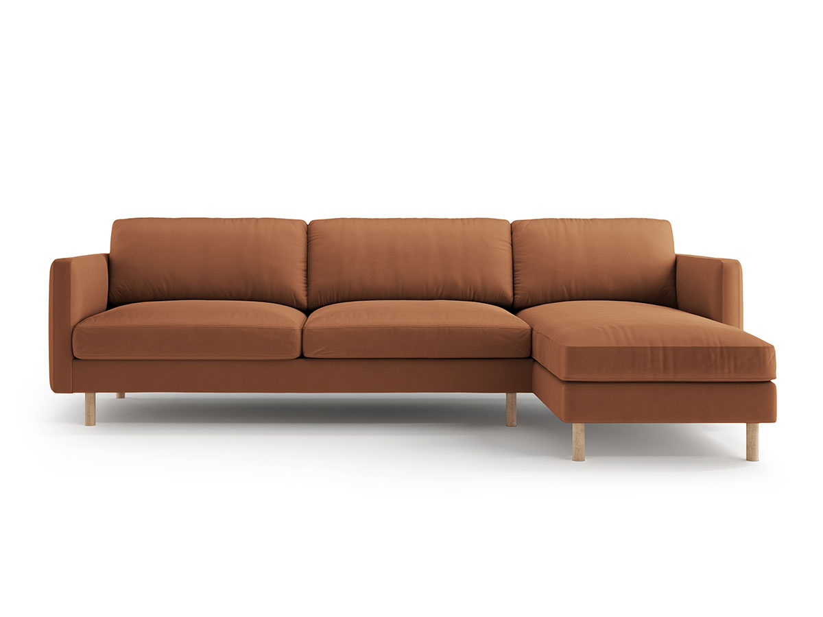 Micadoni Eden dizajnová sedačka - Hnedozlatá, Pravá, Zamat, 286 cm