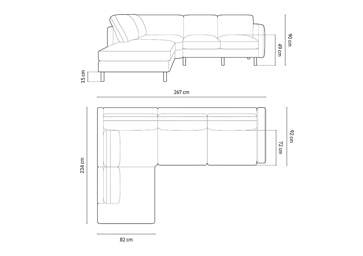 Micadoni Eden rohová sedačka 6