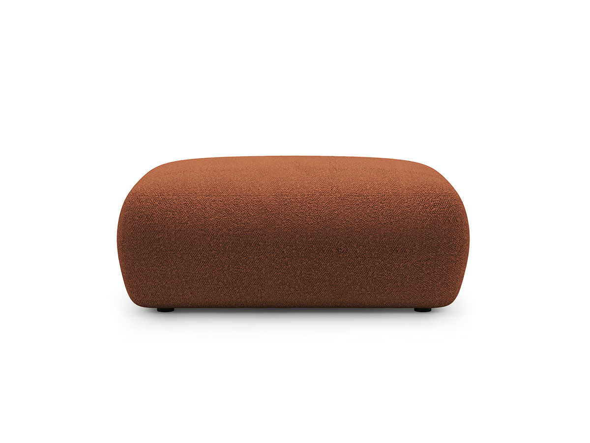 Micadoni Kate dizajnový ottoman - Tehlová, Bouclé