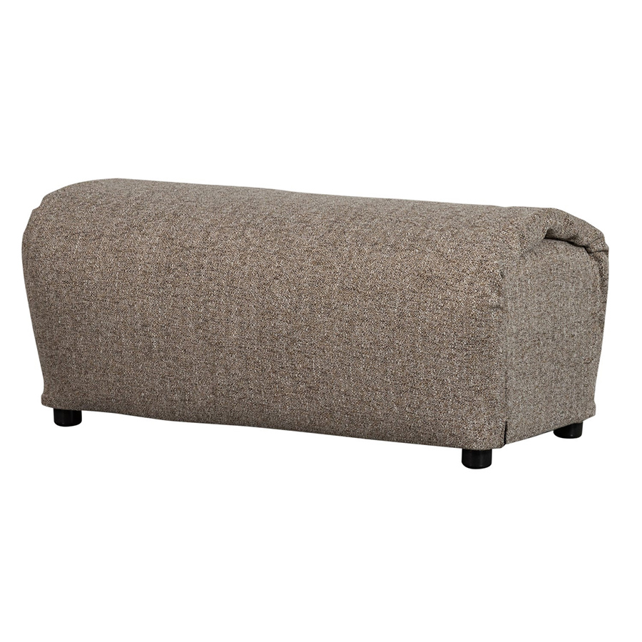 Woood Baggy čalúnený ottoman - Hnedá, Melanž
