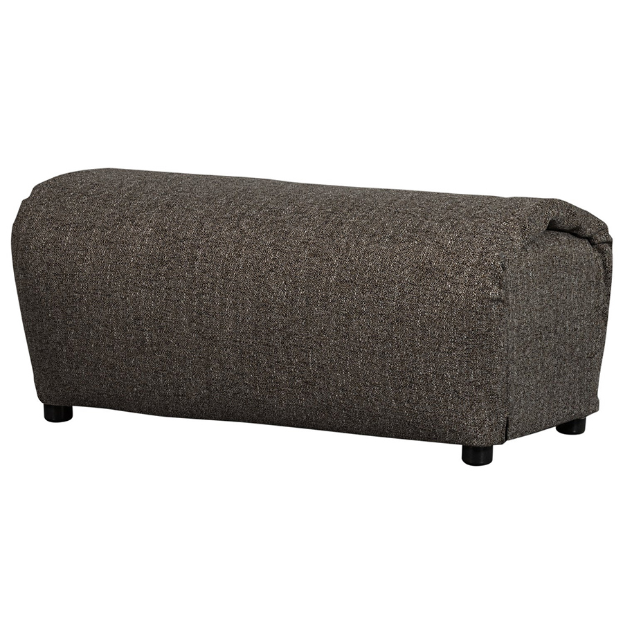 Woood Baggy čalúnený ottoman - Sivá, Melanž