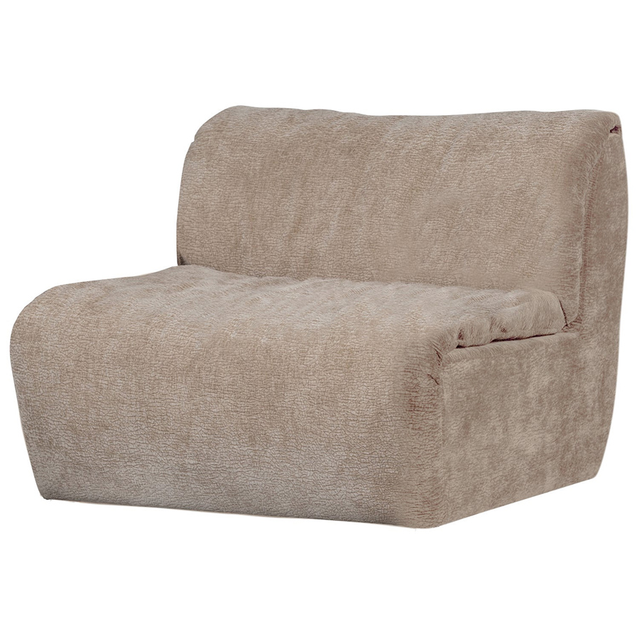 Woood Baggy modulárne sedacie elementy - Piesková, 3D ženilka, Stred