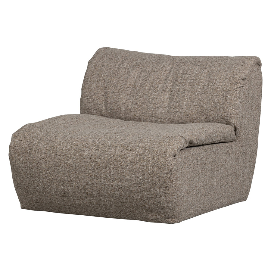 Woood Baggy modulárne sedacie elementy - Hnedá, Melanž, Stred