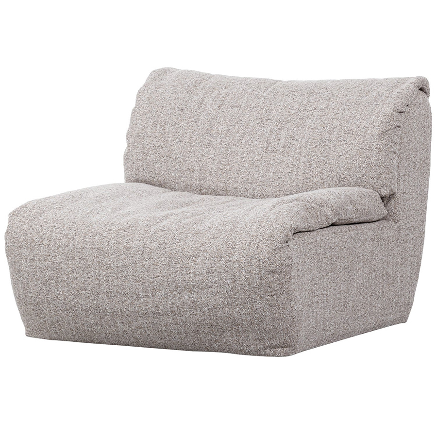 Woood Baggy modulárne sedacie elementy - Prírodná, Melanž, Stred