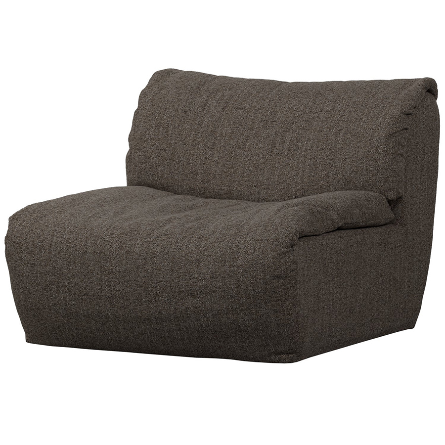 Woood Baggy modulárne sedacie elementy - Sivá, Melanž, Stred