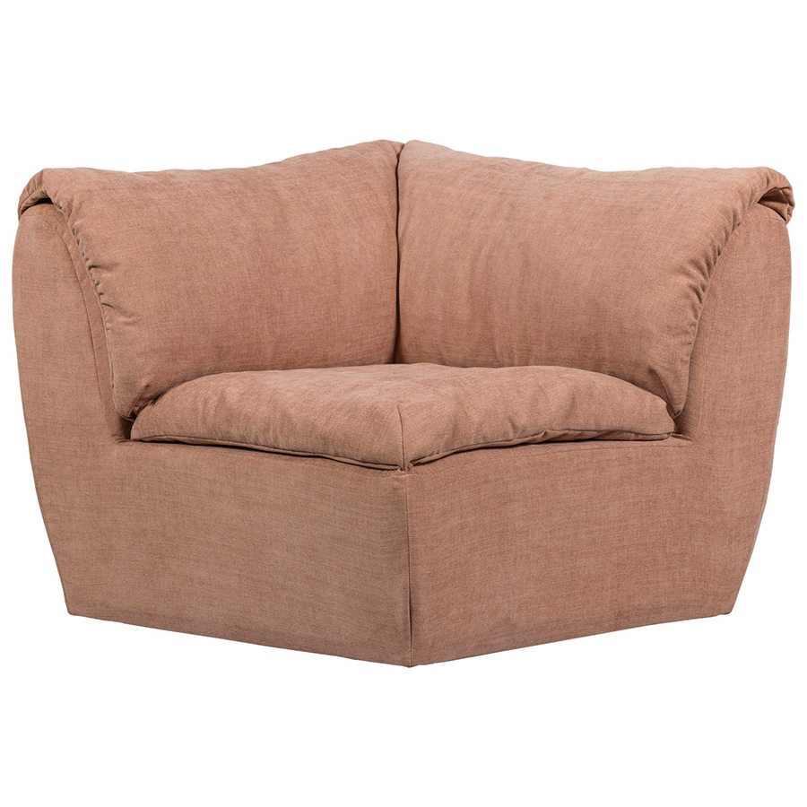 Woood Baggy modulárne sedacie elementy - Staroružová, Ženilka, Roh