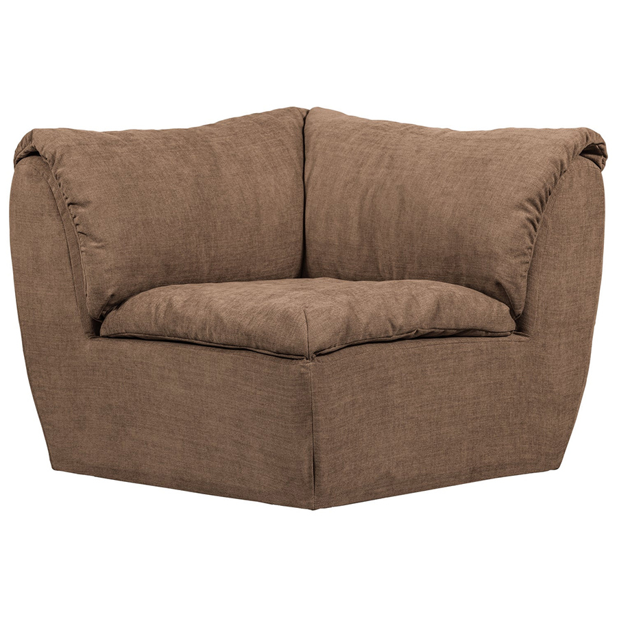 Woood Baggy modulárne sedacie elementy - Hnedá, Ženilka, Roh