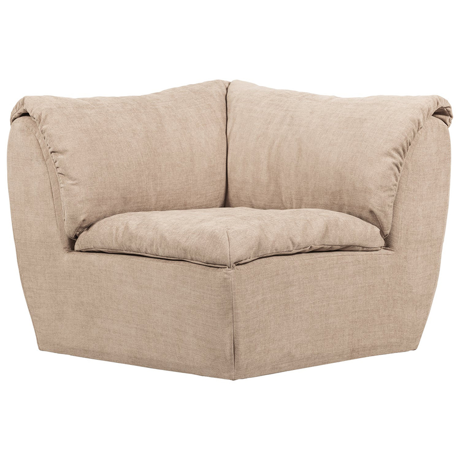 Woood Baggy modulárne sedacie elementy - Béžová, Ženilka, Roh