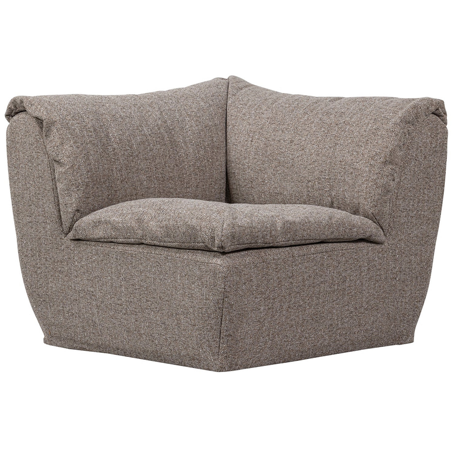 Woood Baggy modulárne sedacie elementy - Hnedá, Melanž, Roh