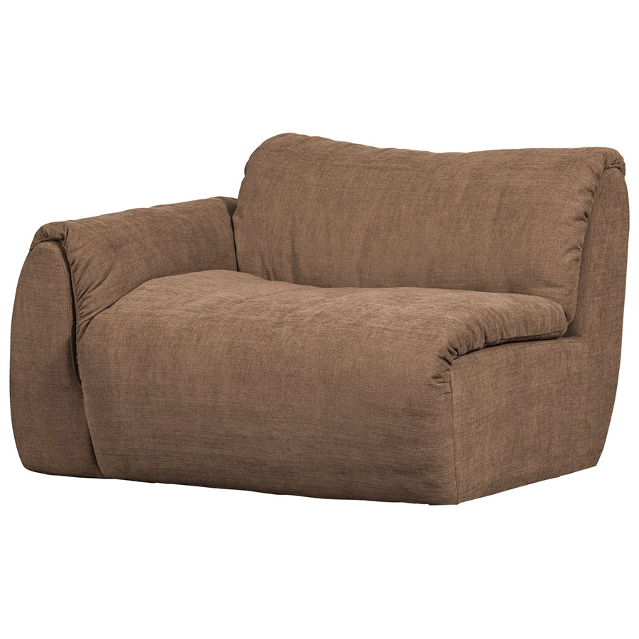 Woood Baggy modulárne sedacie elementy - Hnedá, Ženilka, Ľavý roh