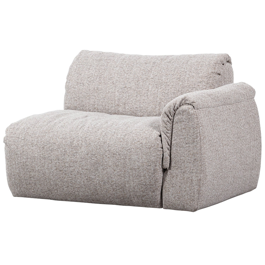 Woood Baggy modulárne sedacie elementy - Prírodná, Melanž, Pravý roh