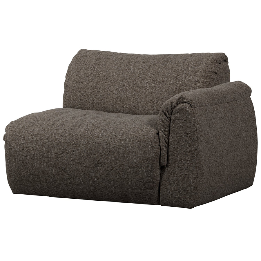 Woood Baggy modulárne sedacie elementy - Sivá, Melanž, Pravý roh