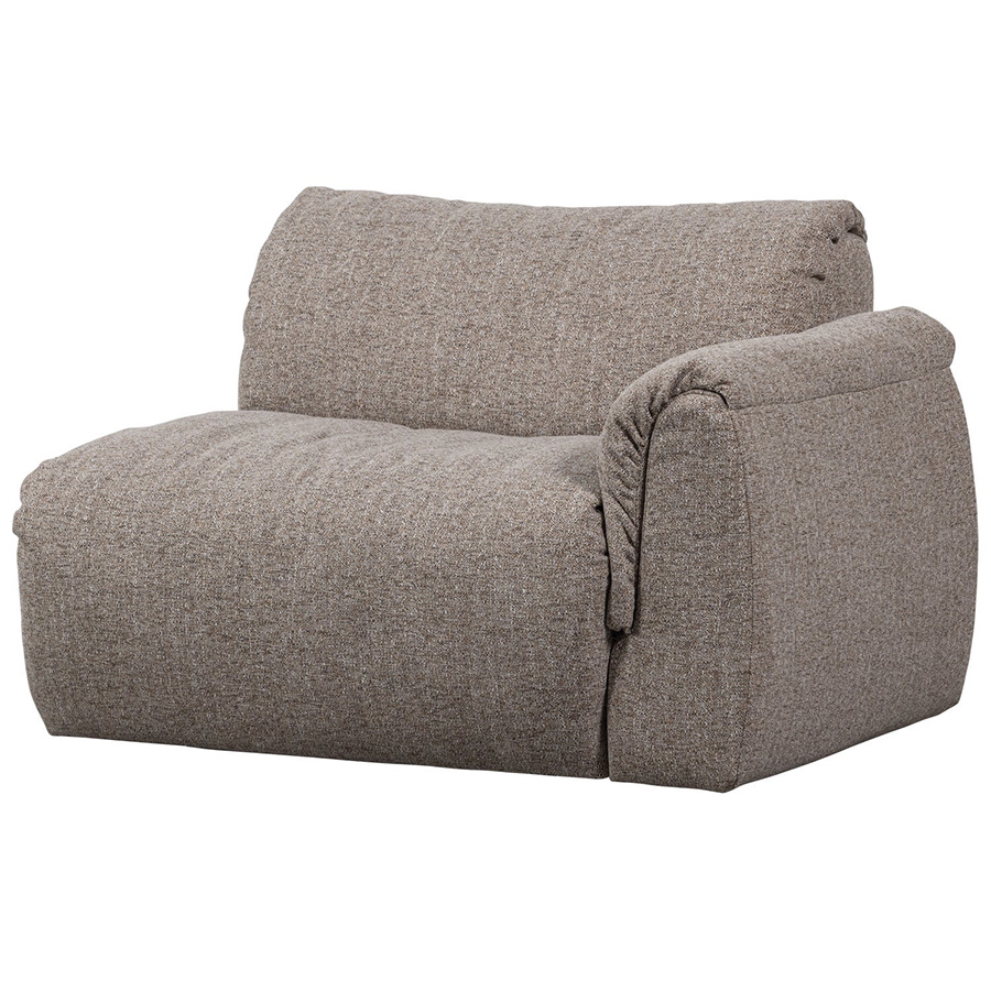 Woood Baggy modulárne sedacie elementy - Hnedá, Melanž, Pravý roh