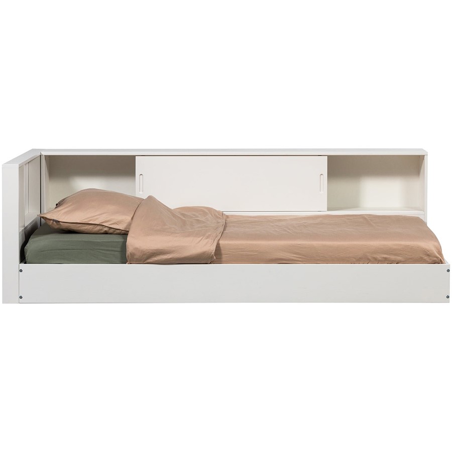 Woood Carter detská posteľ - Biela, Rohová posteľ, Ľavá