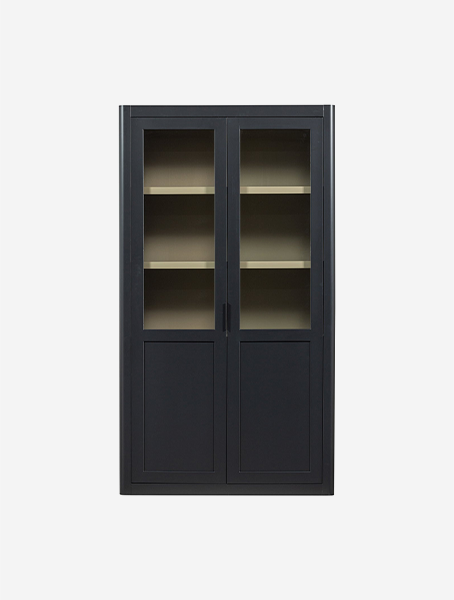 Woood Gunnar drevená skriňa s vitrínou