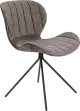 Zuiver Omg Velvet dizajnová stolička - Sivá