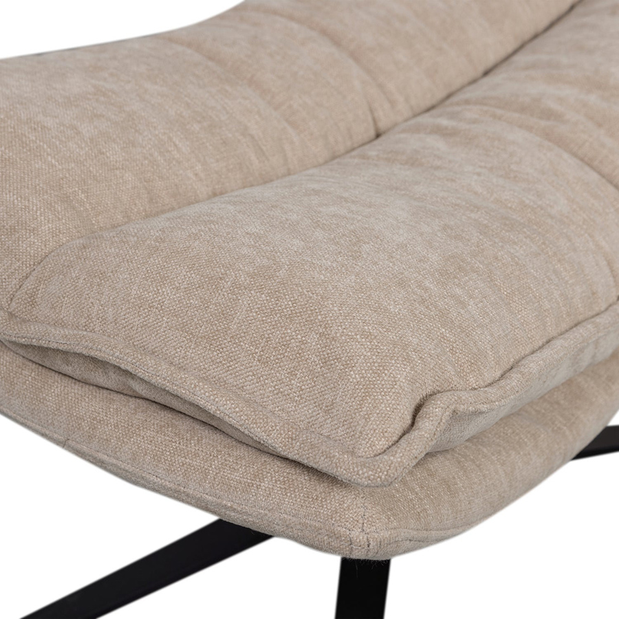 Woood Kube čalúnené kreslo s podnožkou 3