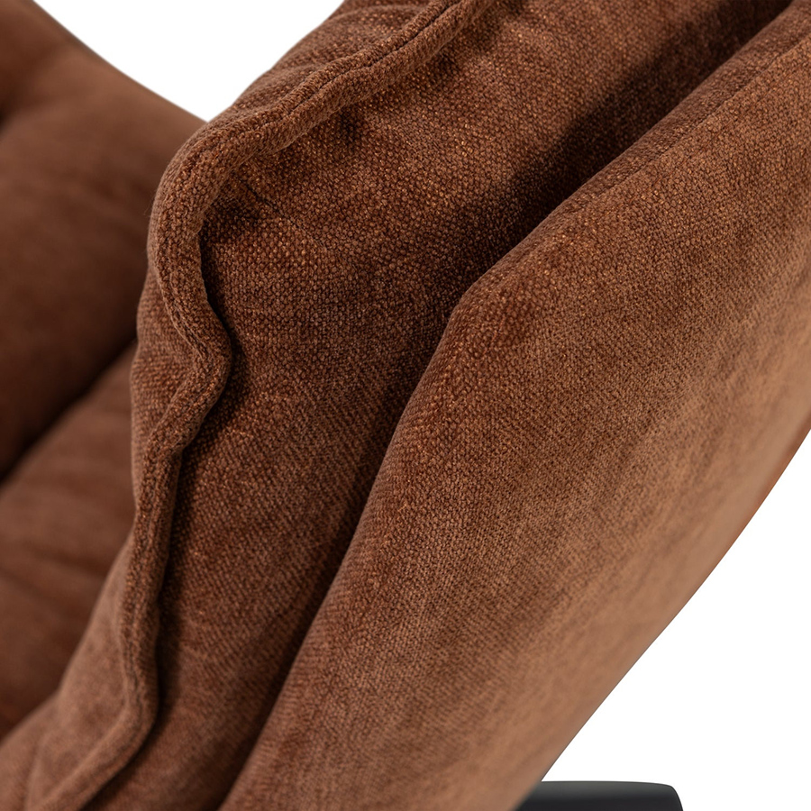 Woood Kube čalúnené kreslo s podnožkou 7