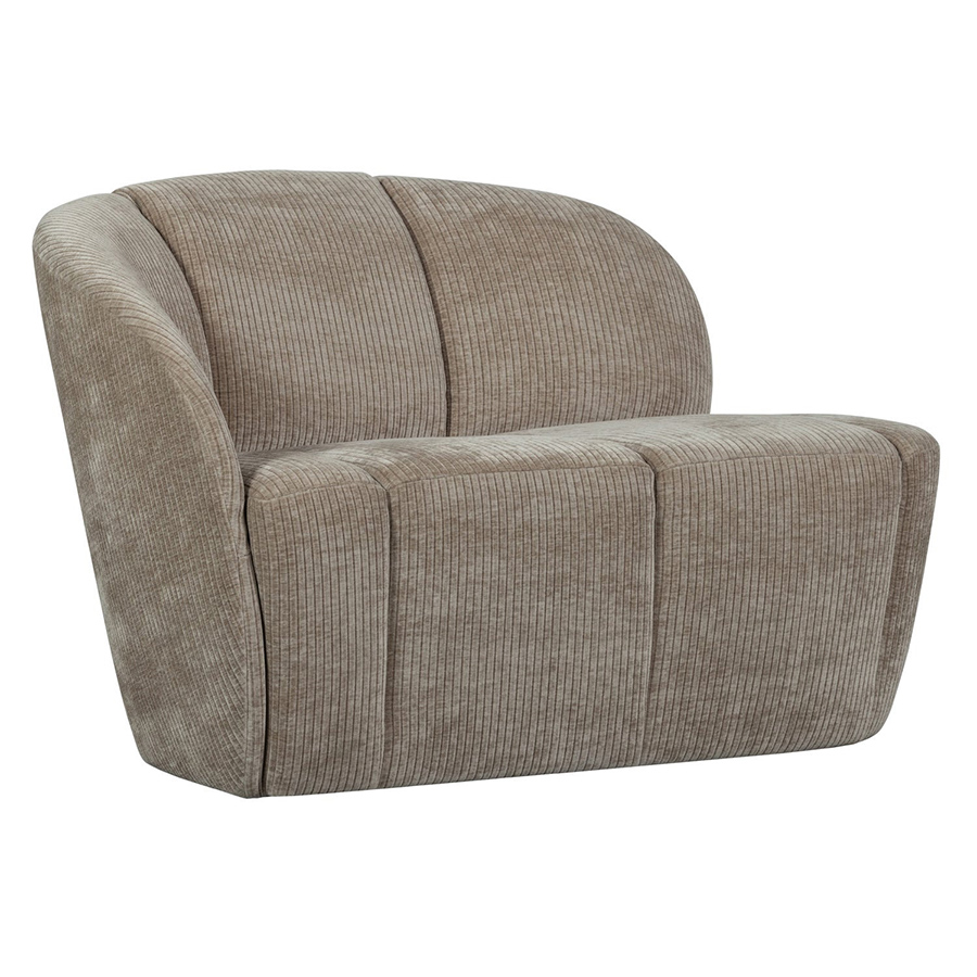 Woood Mojo dvojmiestna čalúnená pohovka - Piesková, Ľavá