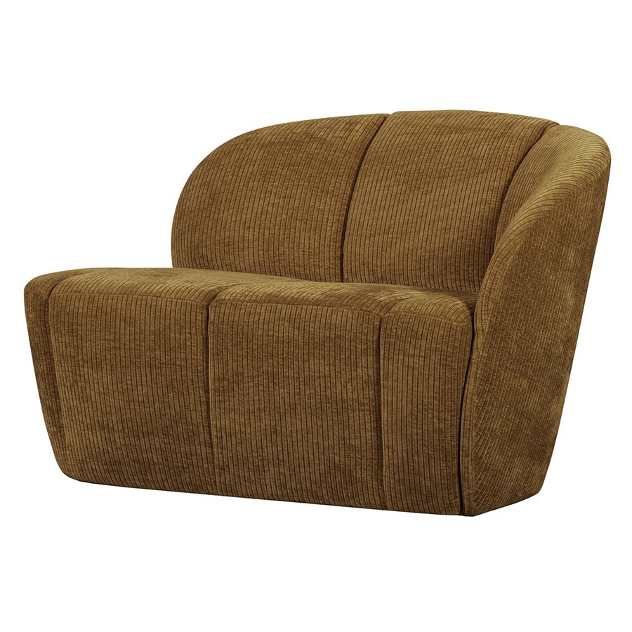 Woood Mojo dvojmiestna čalúnená pohovka - Hnedá, Pravá