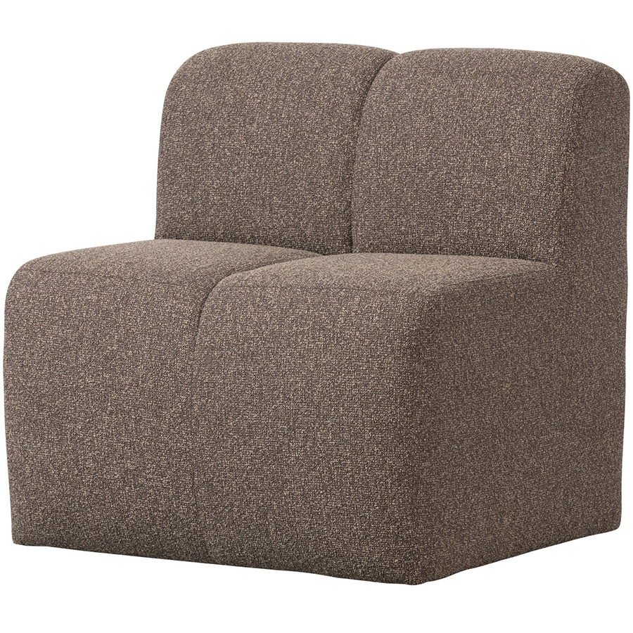 Woood Mojo jedálenská lavička - Tmavohnedá, Bouclé