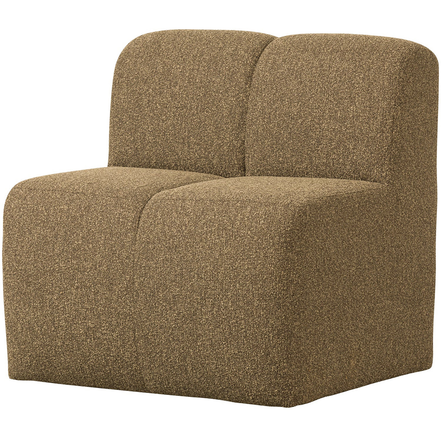 Woood Mojo jedálenská lavička - Hnedá, Bouclé