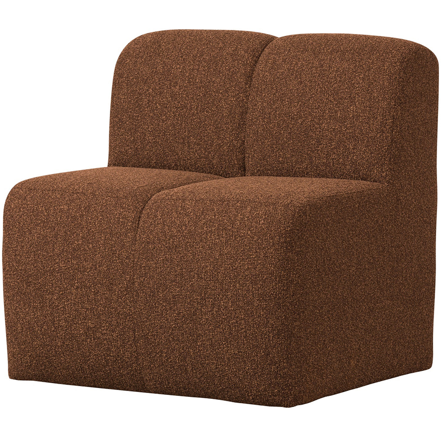 Woood Mojo jedálenská lavička - Hnedočervená, Bouclé