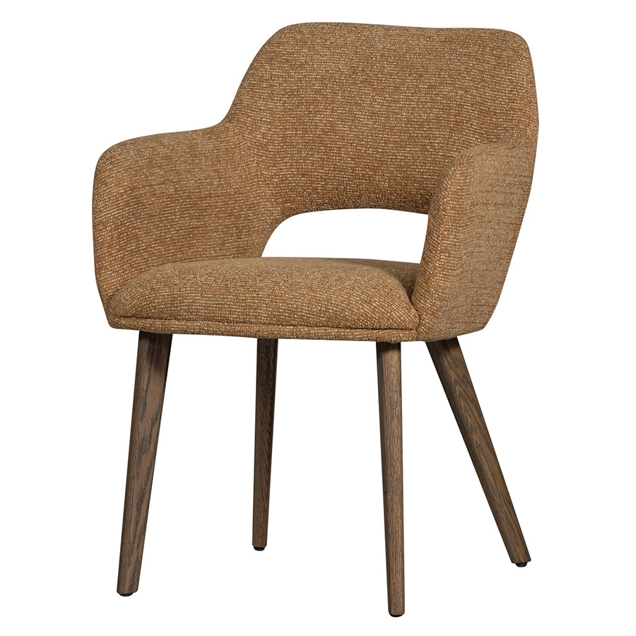 Woood Murat jedálenská stolička - Žltá, Hnedá podnož