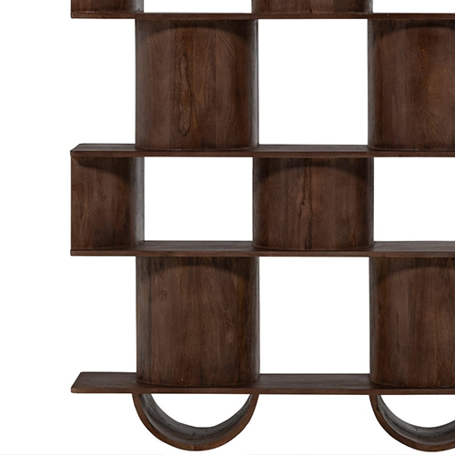 Prírodná krása dreva – teplý odtieň „walnut“ a jedinečná kresba mangového dreva robia každý kus originálnym