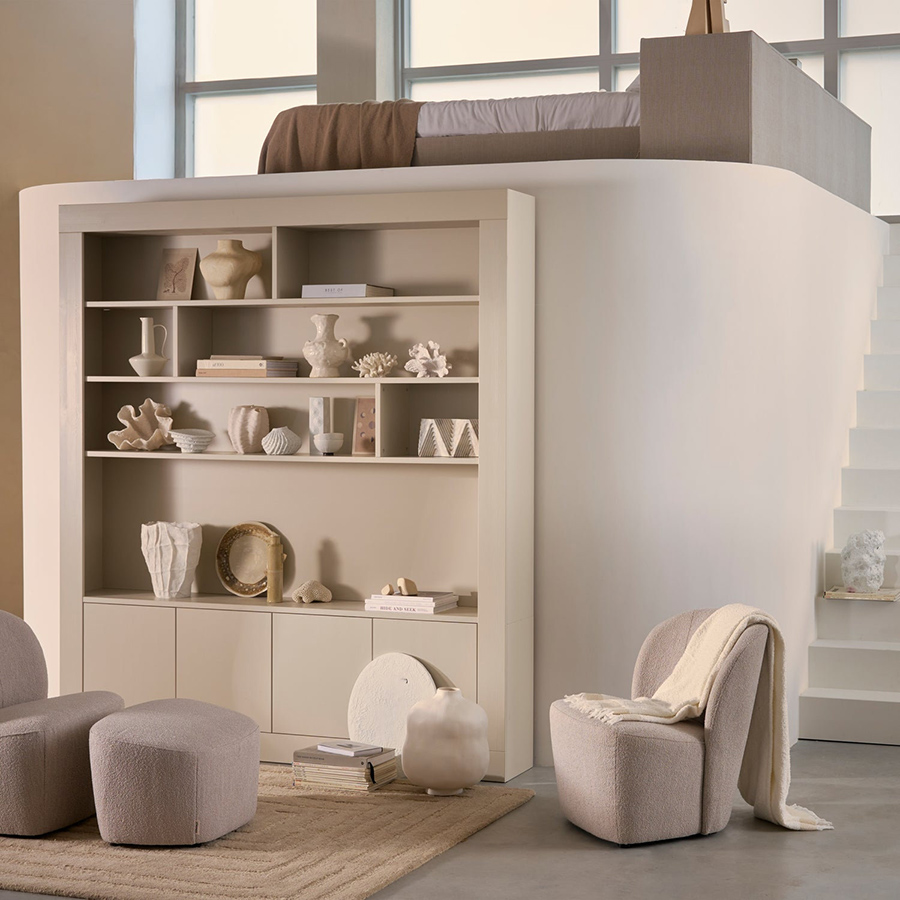 Woood Wallcover otvorená skriňa