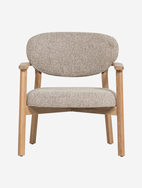 Woood Udar čalúnené drevené kreslo