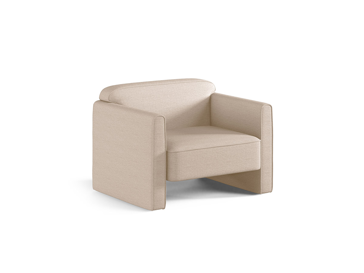 Micadoni Abby čalúnené kreslo - Piesková, Látka