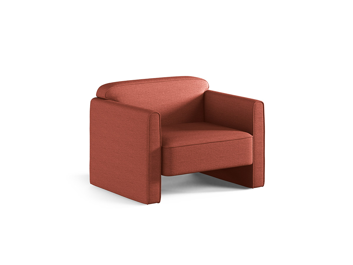 Micadoni Abby čalúnené kreslo - Terracotta, Látka