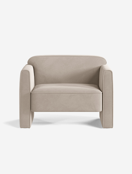 Micadoni Abby čalúnené zamatové kreslo