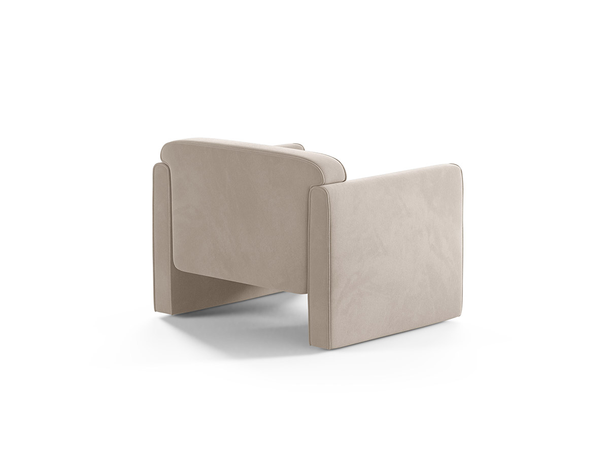 Micadoni Abby čalúnené zamatové kreslo 3