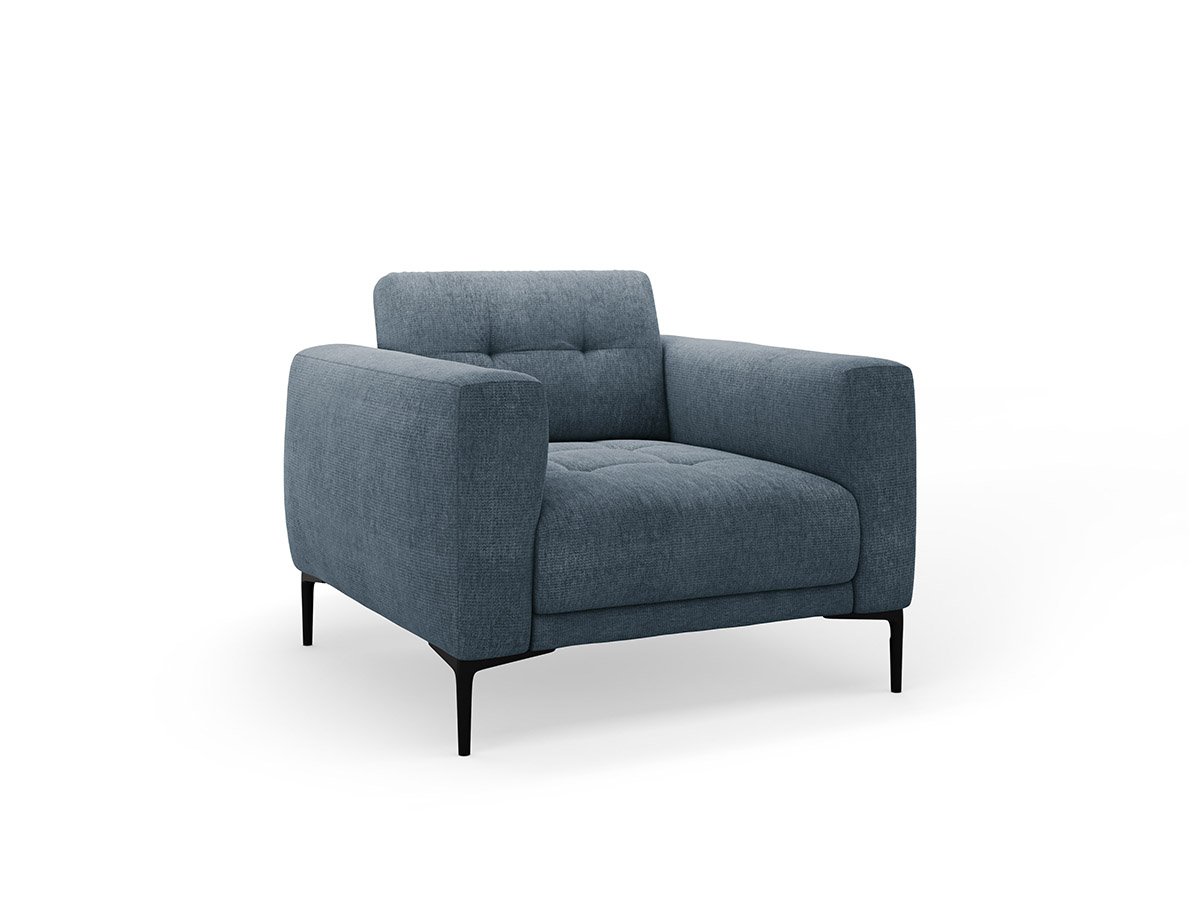 Micadoni Bemy látkové kreslo - Modrá