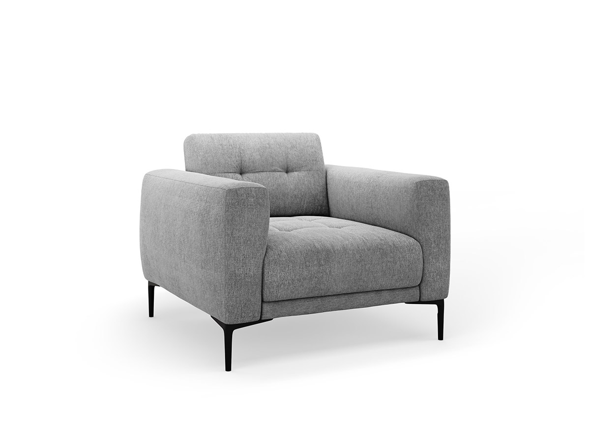 Micadoni Bemy látkové kreslo - Sivá