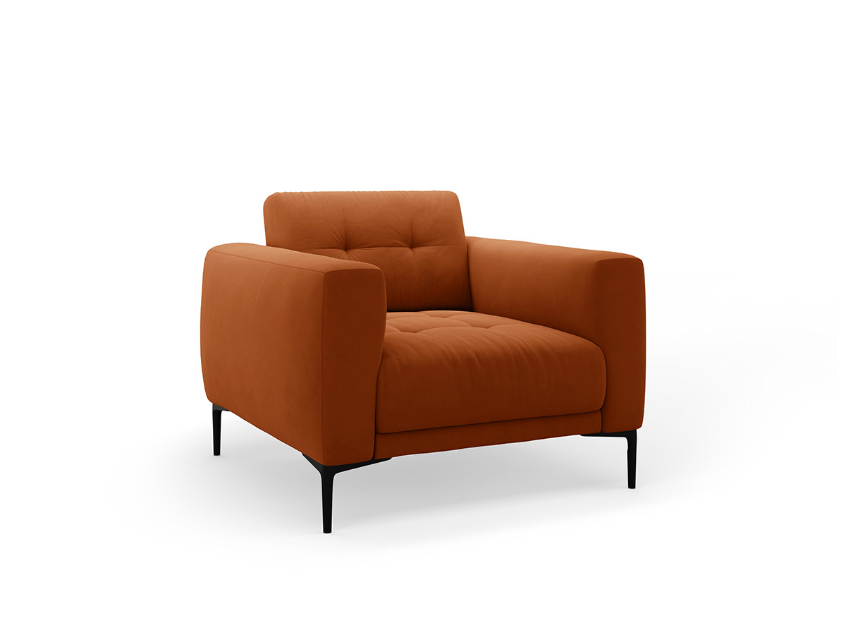 Micadoni Bemy zamatové kreslo - Terracotta