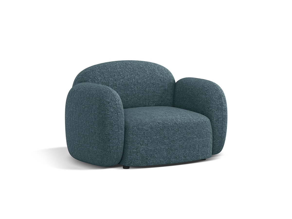 Micadoni Blaire ženilkové kreslo - Modrá