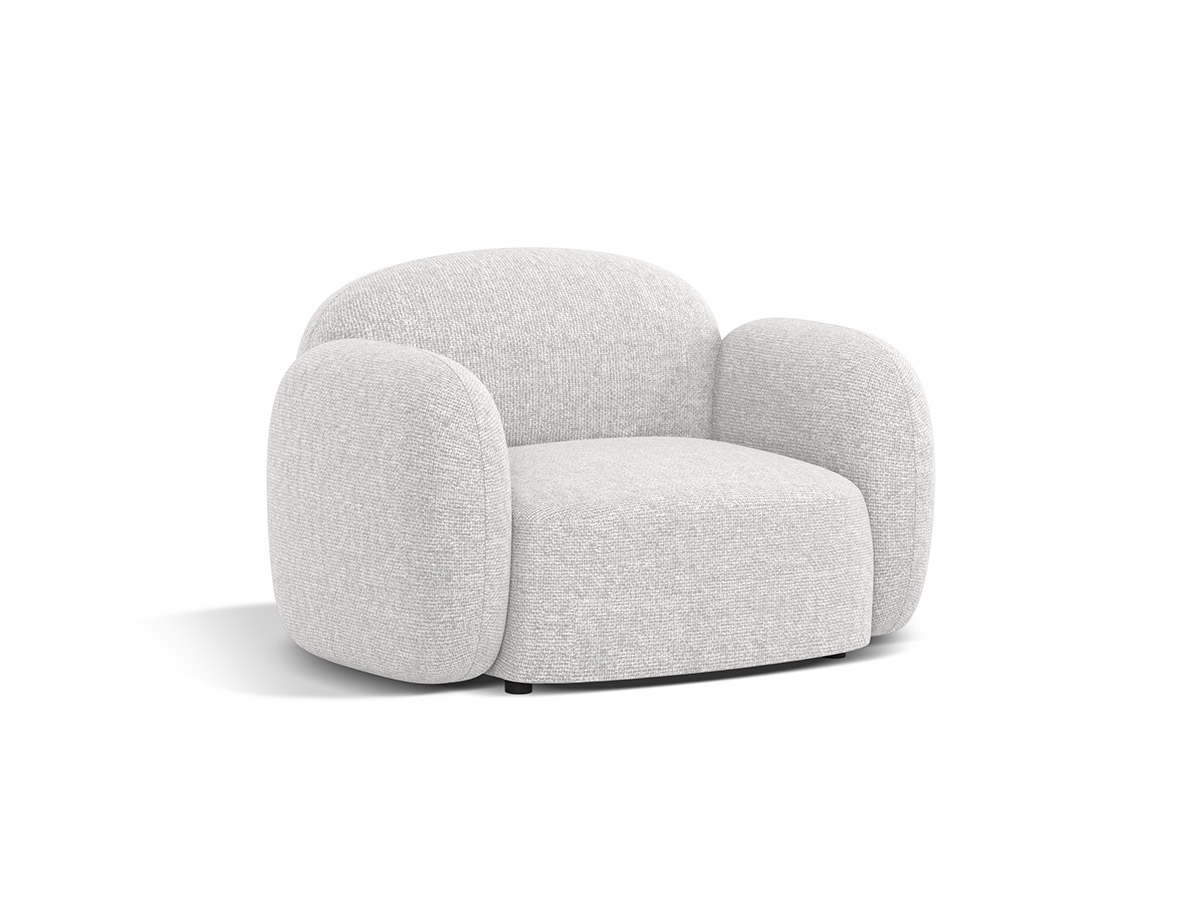 Micadoni Blaire ženilkové kreslo - Svetlosivá