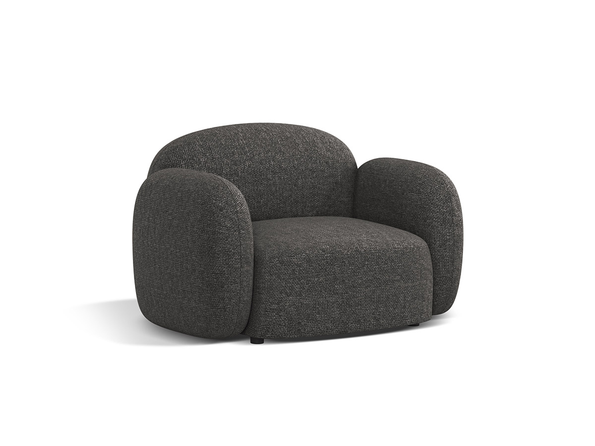 Micadoni Blaire ženilkové kreslo - Tmavosivá