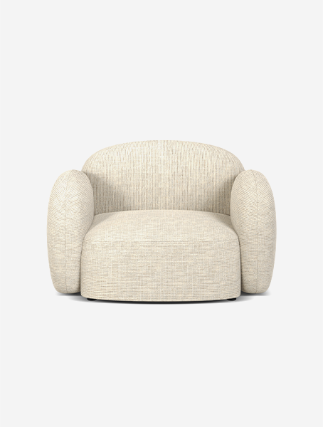 Micadoni Blaire čalúnené kreslo štruktúrovanou tkaninou
